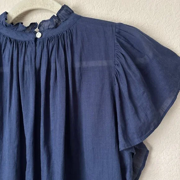 Trovata Birds of Paradis Boho Carla Highneck Blouse Shirt Top - Picture 9 of 9